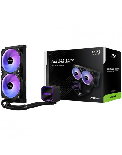 Asrock Pro 240 ARGB, AiO liquid cooler, 240 mm
