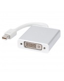 Преходник DeTech Mini DP M - DVI F, 10см, Бял - 18156