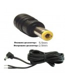 DC кабел, DeTech, 5.5*2,5 1.0м - 18305