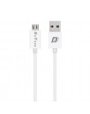 Кабели за данни DeTech, 10бр. Micro USB, 1.0m, Бял - 14143