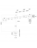 Neomounts Flat Screen Desk Mount (clamp/grommet) f