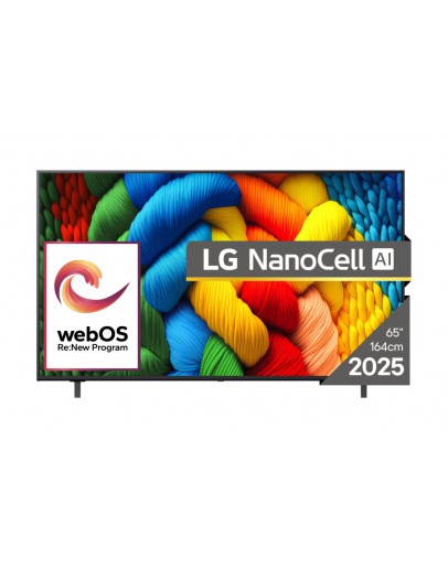 LG 65NANO80A3B, 65 4K HDR Smart Nano Cell TV, 3840