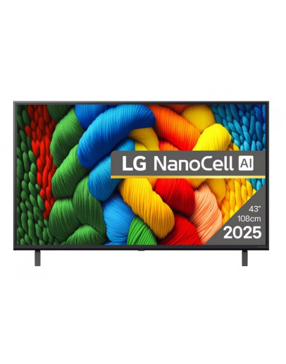 LG 43NANO80A3B, 43 4K HDR Smart Nano Cell TV, 3840