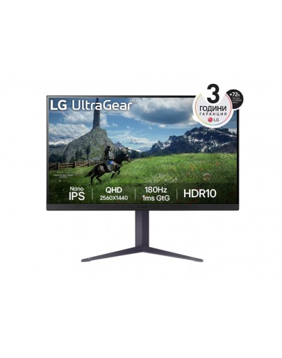 Монитор LG 32GS85Q-B, 31.5 UltraGear Nano IPS 1ms, AG, 180