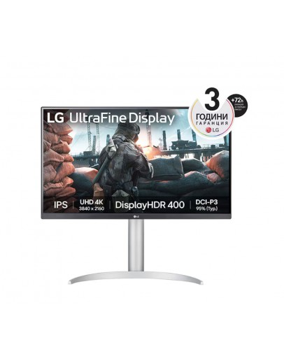 Монитор LG 27UP650P-W, 27 UHD 4K IPS AG, DCI-P3 95%, Cinem