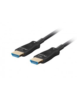 Lanberg HDMI M/M v2.1 cable 20m optical black aoc