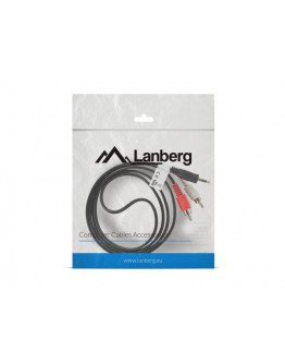 Lanberg mini jack 3.5mm (M) 3 pin -> 2X RCA (chinc