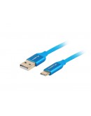 Lanberg USB-C(M) ->  USB-A (M) 2.0 cable 1.8m, blu