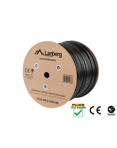 Lanberg LAN cable CAT.6 utp 305m solid outdoor gel