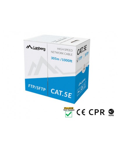 Lanberg LAN cable CAT.5e sftp 305m solid cu cpr + 