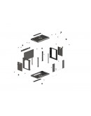 Lanberg rack cabinet 19 wall-mount 4U/540x350 (fla