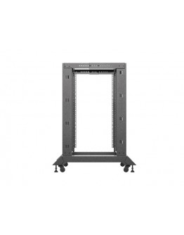 Lanberg open rack 19 18U 600x800 black