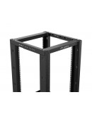 Lanberg open rack 19 18U 600x800 black