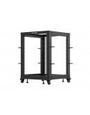 Lanberg open rack 19 15U 600x600-1100 adjustable b