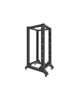 Lanberg open rack 27U  600x800, black
