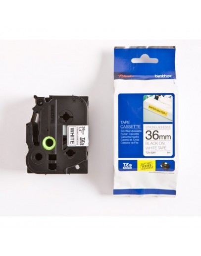 Brother TZe-S261 Tape, Black on White, Adhesive, 3