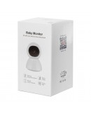 Смарт охранителна камера No brand PST-BM289, Бебефон, 2.0Mp, Вътрешен монтаж, Wi-Fi, Tuya Smart, Бял - 91026