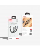 Хъб Earldom ЕТ-HUB17C, Type-C, 3 Порта, OTG, Черен - 12065