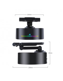 Тонколона със стойка за телефон Kisonli M5, Bluetooth, Безжично зареждане, FM, AUX, RGB, Различни цветове - 22275