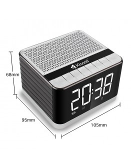 Тонколона Kisonli G8, Bluetooth, Часовник, USB, SD, FM, AUX, RGB, Различни цветове - 22281