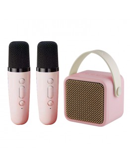 Тонколона Kisonli G23, Караоке, Bluetooth, USB, SD, AUX, RGB, Черен - 22298