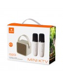 Тонколона Kisonli G23, Караоке, Bluetooth, USB, SD, AUX, RGB, Черен - 22298