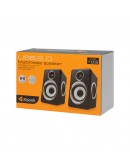 Тонколони Kisonli T-005, 2x3W, USB, Черен - 22157