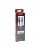 Кабел за данни DeTech DE-C38i, Lightning, 1.0m, Черен - 40198