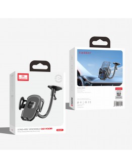 Универсална стойка за телефон Earldom ET-EH221, с вaкуум, Черен - 17778