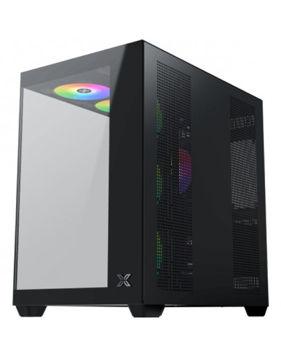 Aqua V Air (Black, ATX, U3x2+Type C, 2PCS TG,