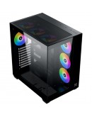 Aqua V Air (Black, ATX, U3x2+Type C, 2PCS TG,