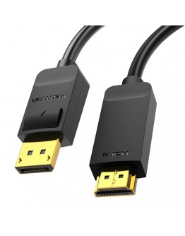Vention кабел Cable DisplayPort to HDMI 3.0m - 4K, Gold Plated - HFOBI