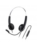 Genius слушалки с микрофон Headset HS-220U - AI, USB-C, Mic, Black