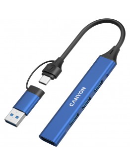 CANYON hub DS-02 4in1 USB-A/C