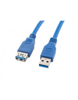 Lanberg extension cable USB 3.0 AM-AF, 1.8m, blue