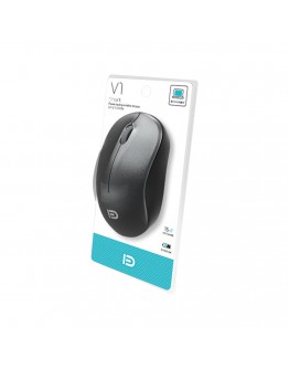 Мишка Fude V1, Безжична, Черен - 666