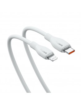 Кабел за данни Baseus Pudding, Type-C - Lightning, 20W, 2.0m, Бял - 40434
