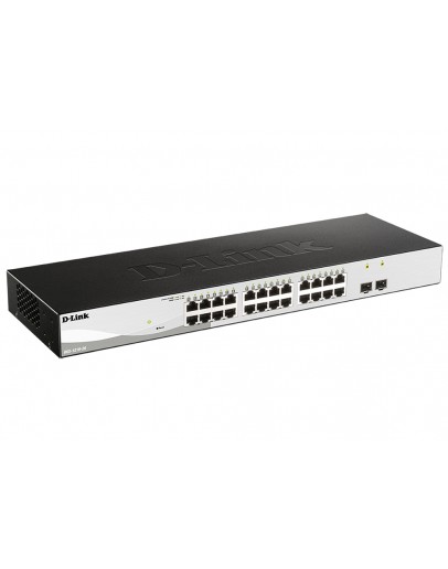 D-Link 26-Port Gigabit Smart Switch with 2 SFP por