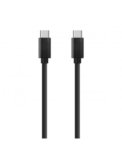 Кабел за данни DeTech, USB Type-C - USB Type-C 2.0, 1.0m, Черен - 14965