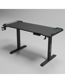 Геймърско бюро No brand Y100-B, 4 в 1, RGB, Черен - 74008