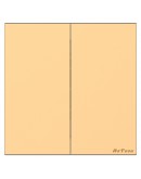 Двоен електрически ключ DeTech DE-9225-02, Схема 5, 10А, 250V, За вграждане, IP20, Златист - 75085