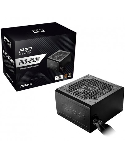Asrock PRO-650B, 650W, 80 Plus BRONZE, Non