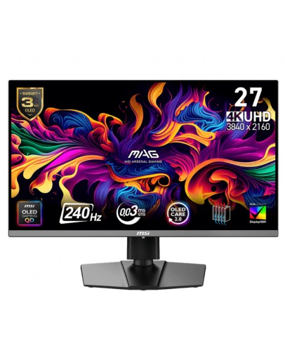 Монитор MSI MAG 272UP QD-OLED X24, 0.03ms, 240Hz, 3840 x 2