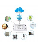 Смарт превключвател No brand PST-WF-S1, 1 канал, 220V, 10A, Wi-Fi, Tuya Smart, Бял - 91019