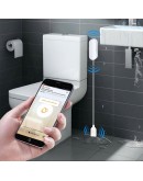 Смарт сензор No brand PST-WW002, За алармиране при наводнение, Wi-Fi, Tuya Smart, Бял - 91005