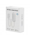 Смарт сензор No brand PST-WW002, За алармиране при наводнение, Wi-Fi, Tuya Smart, Бял - 91005