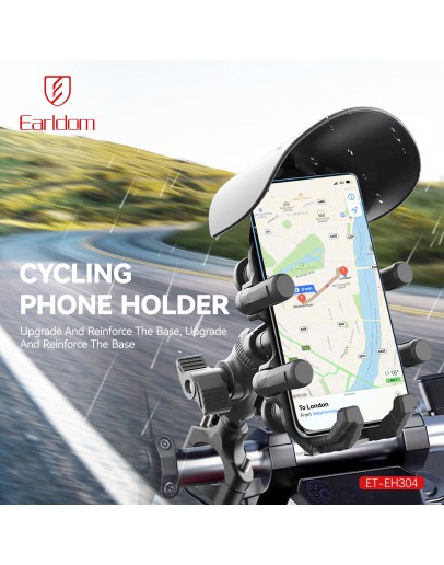 Универсална стойка за телефон, за велосипед, Earldom ET-EH304, Черен - 17894