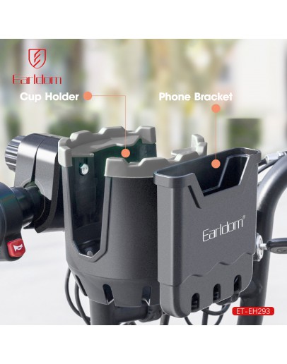 Универсална стойка за бутилка, за велосипед, Earldom ET-EH293, Черен - 17896