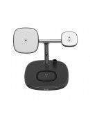 Безжично зарядно устройство WiWu M8, 4в1, Qi, Черен - 17737