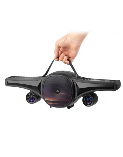 Тонколона Kisonli SC-21, Bluetooth, Солар, USB, SD, FM, Черен - 22321